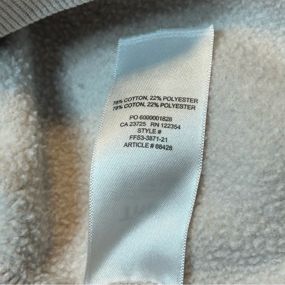 Tna Aritzia Cozy Fleece Perfect Crew Sweatshirt Heather Grey - Picture 5 of 7